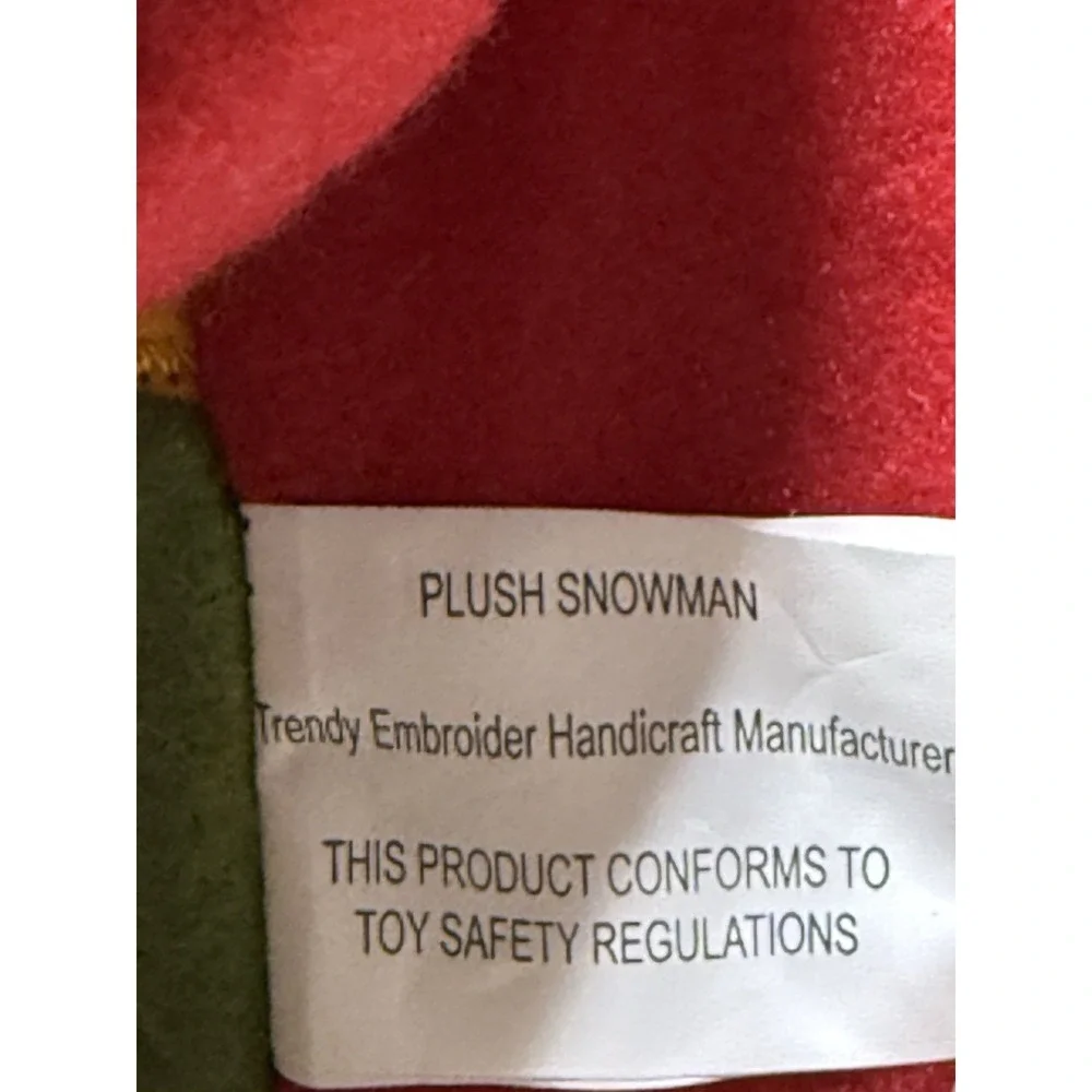 Plush Snow Man standing plush